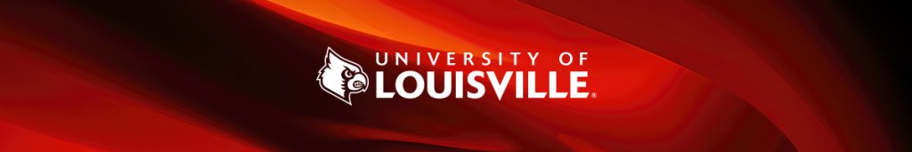 Banner for the University of Louisville