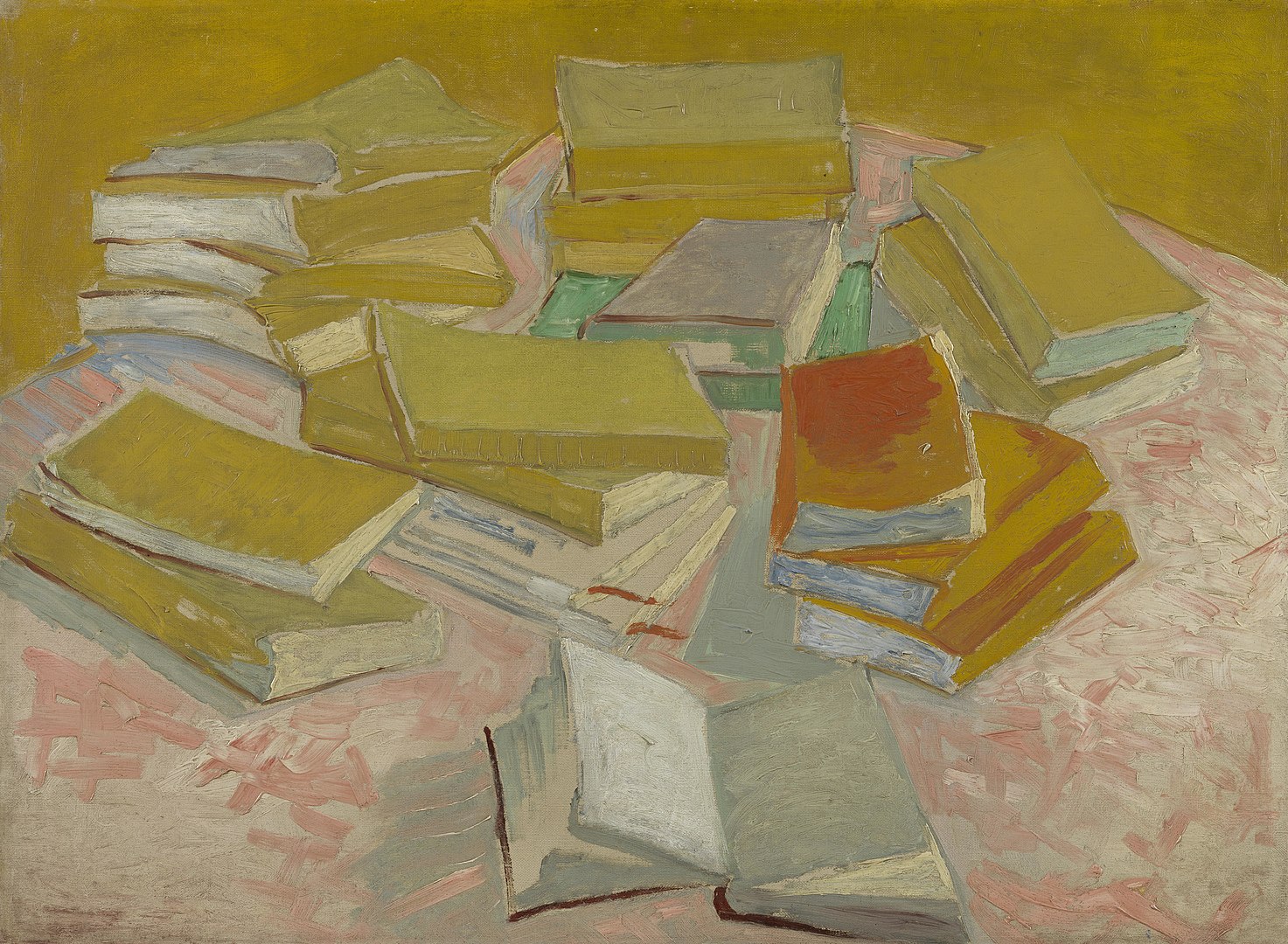 A pile of books